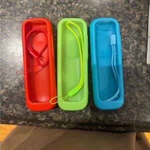 3 Pack Silicone Sleeve Skin Glow In The Dark - Red, Green, Blue